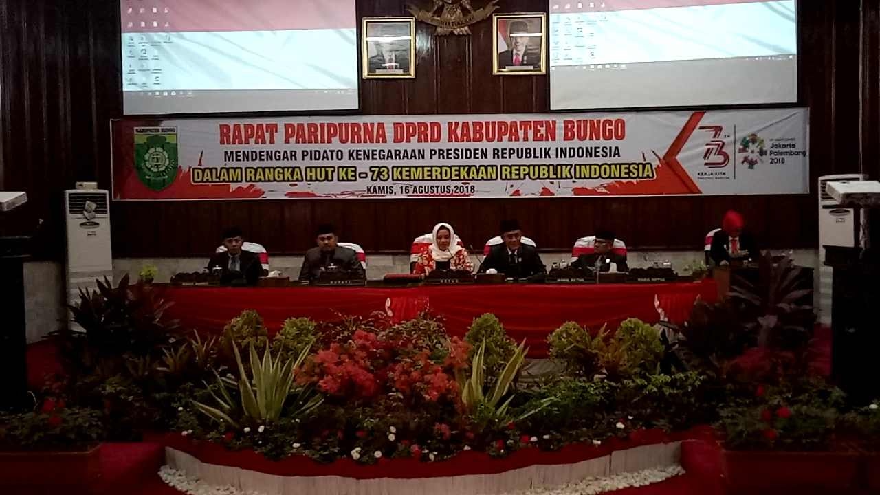 Rapat Paripurana Mendengarkan Pidoto Kenegaraan Presiden Republik Indonesia Pemerintah Kabupaten Bungo Bungokab Go Id